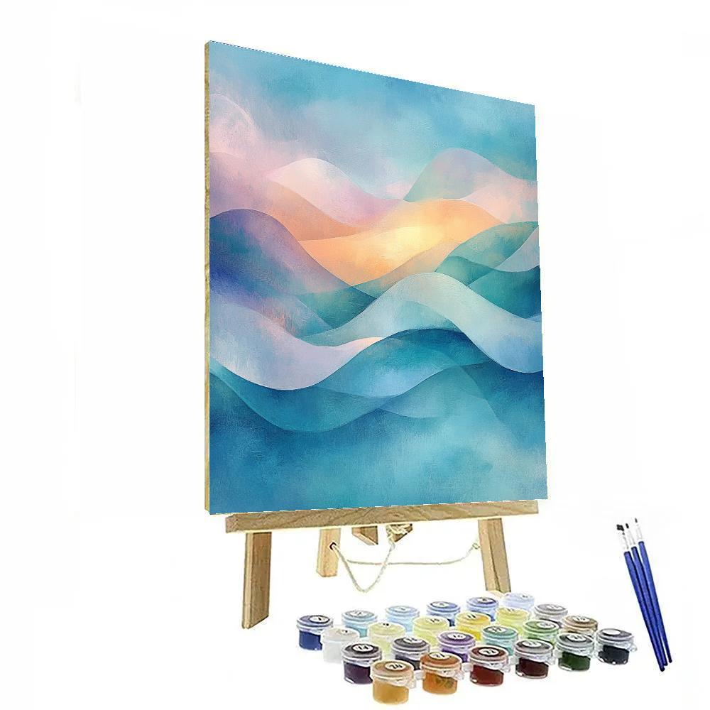 Edgar Degas Inspired Aurora Sonata In Pastel Currents paint by color