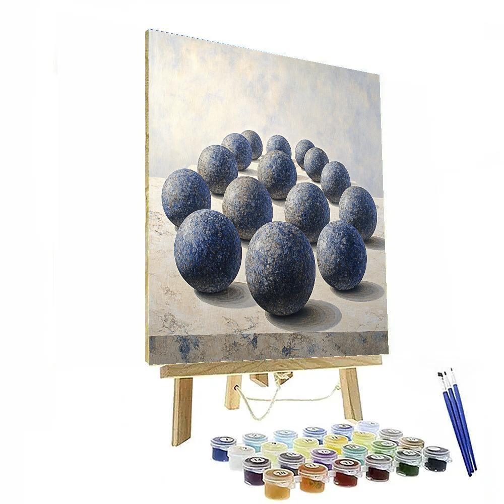 Michelangelo Inspired Nebula Orchard paint by number