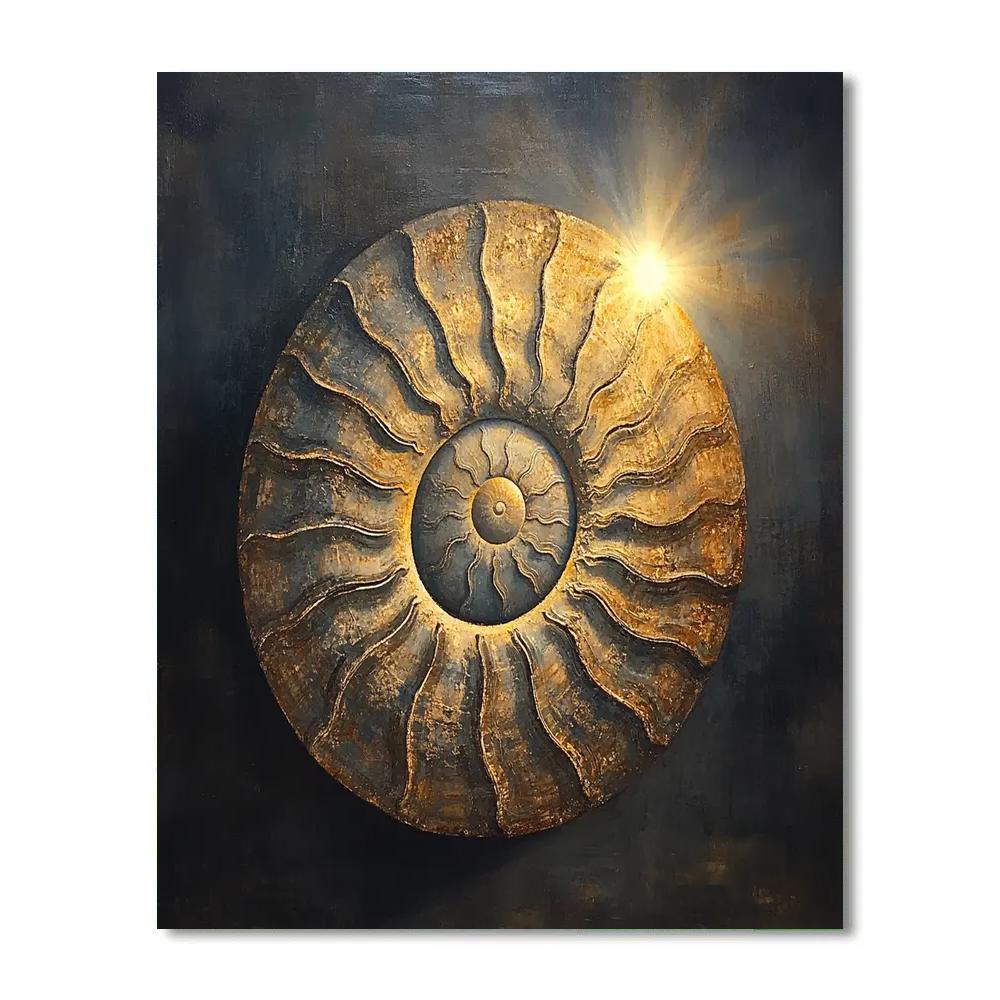 Caravaggio Inspired Aurora Fossil Spiral Paint by numbers kits
