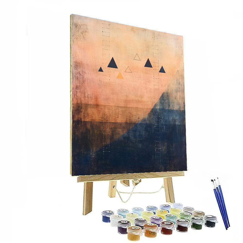 Paul Klee Inspired Aurora Equations Of Dusk Paint by numbers kits