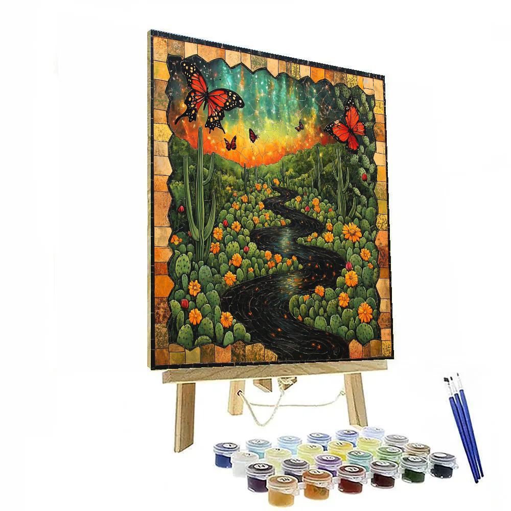 Frida Kahlo Inspired Obsidian River Of Memory Paint by numbers art