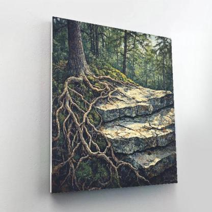 Arthur Lismer Inspired Tangled Rootstorm Under Boreal Pines Number painting