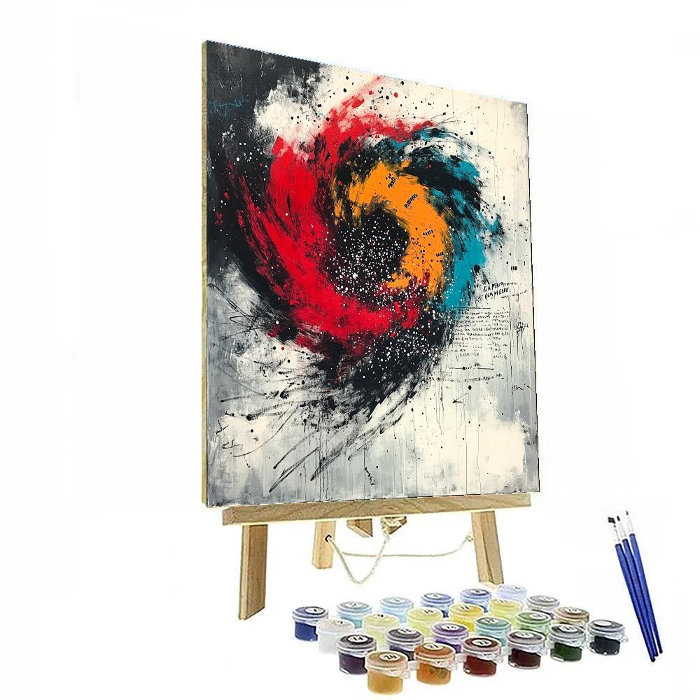 Jean-Michel Basquiat Inspired Cosmic Dialectic Stormfront Paint by numbers kits