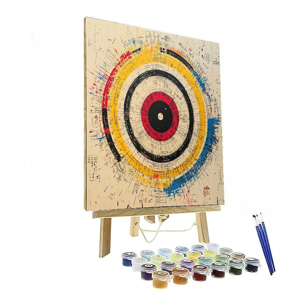 Jean-Michel Basquiat Inspired Entropy Graffiti Mandala Paint by numbers kits