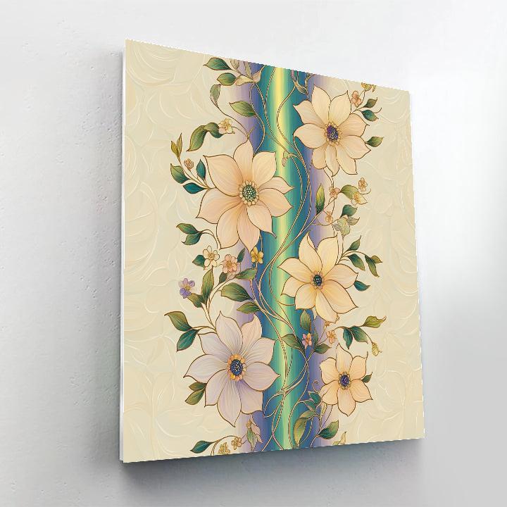 Alphonse Mucha Inspired Aurora Botanica Symphony paint by numbers