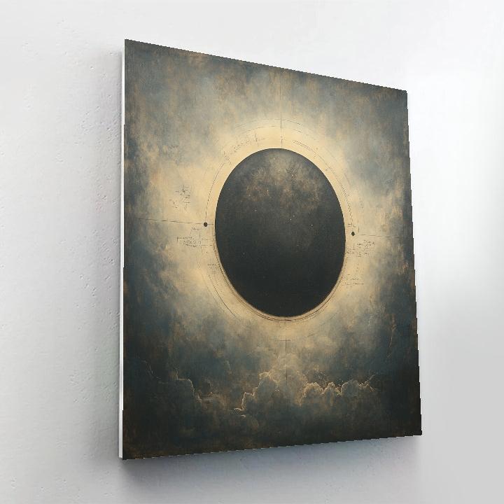Leonardo Da Vinci Inspired Eclipse Shadow Studies paint by color