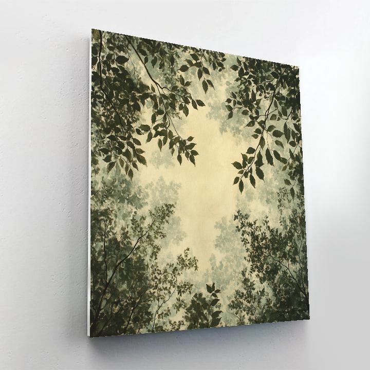 Leonardo Da Vinci Inspired Forest Canopy Breath paint by numbers