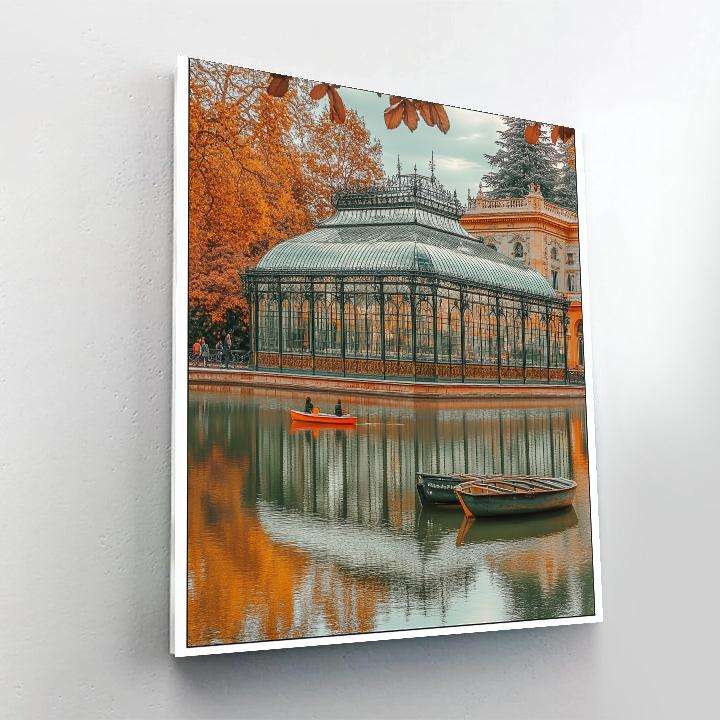 Parque Del Retiro Crystal Palace In Madrid Spain paint by numbers