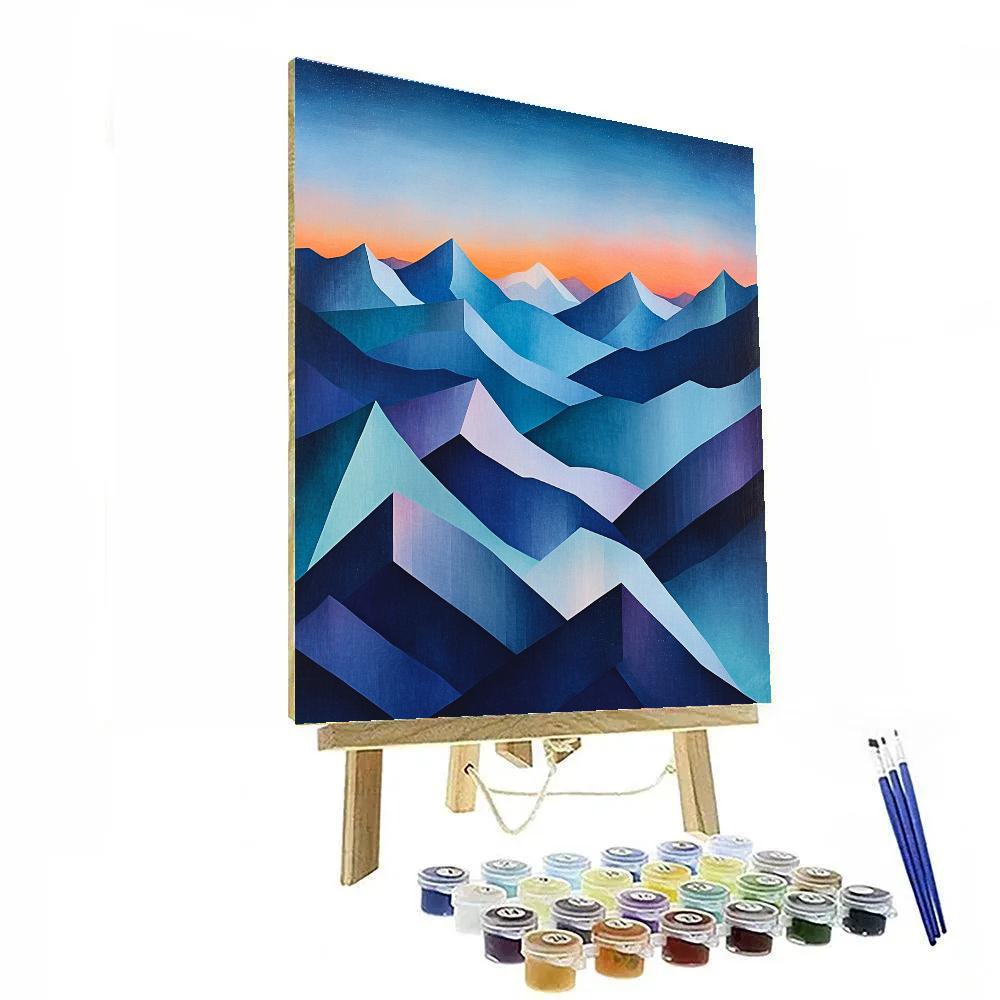 Paul Cézanne Inspired Quantum Ridge Overlook Paint by numbers art