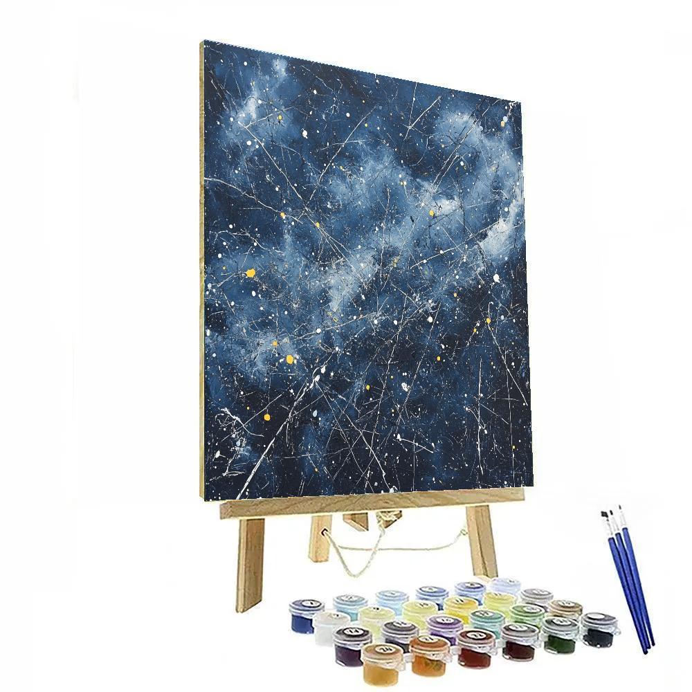 Jackson Pollock Inspired Galactic Weather Numbered painting kits