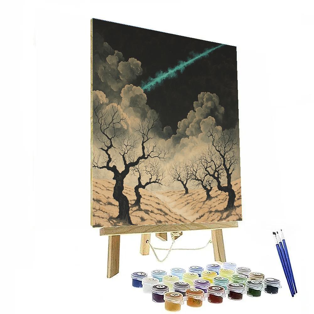 Francisco Goya Inspired Comet Wind Through A Dead Orchard Valley Number painting