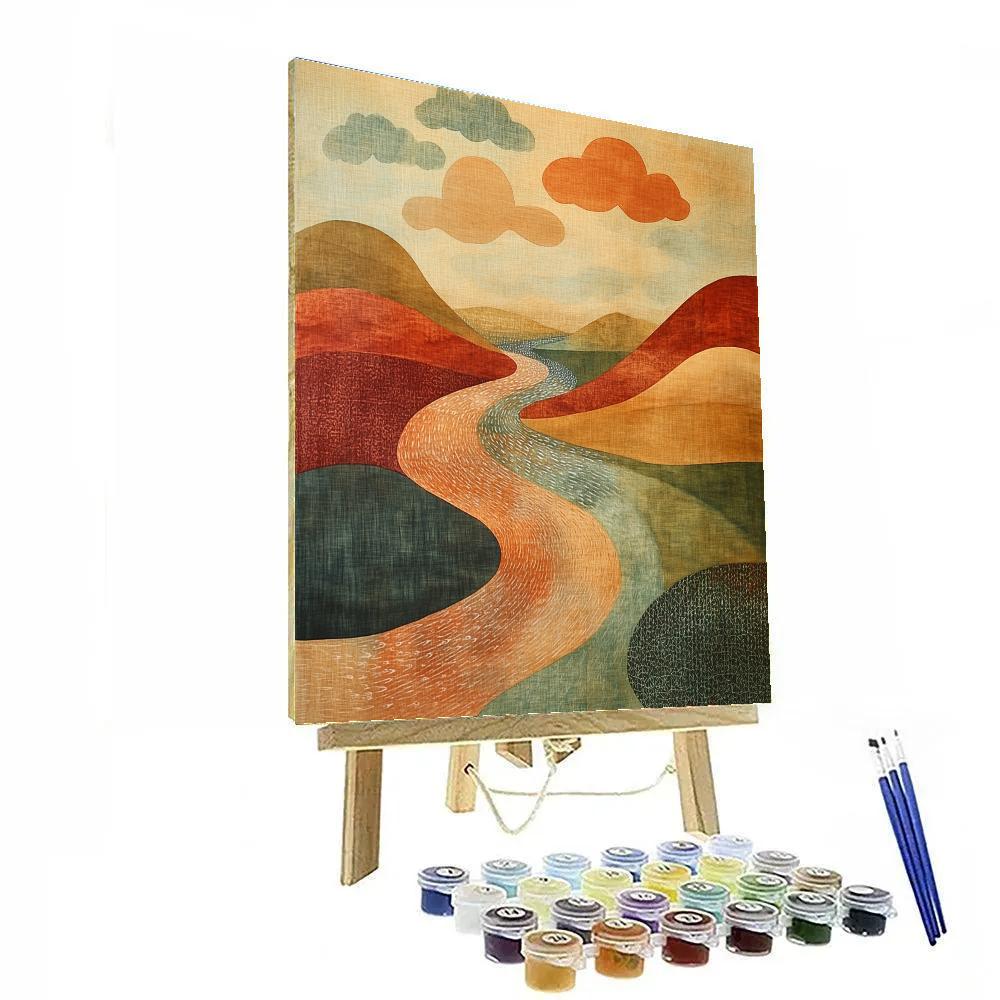 Nandalal Bose Inspired Monsoon Rhythm Of The Bengal Delta paint by color