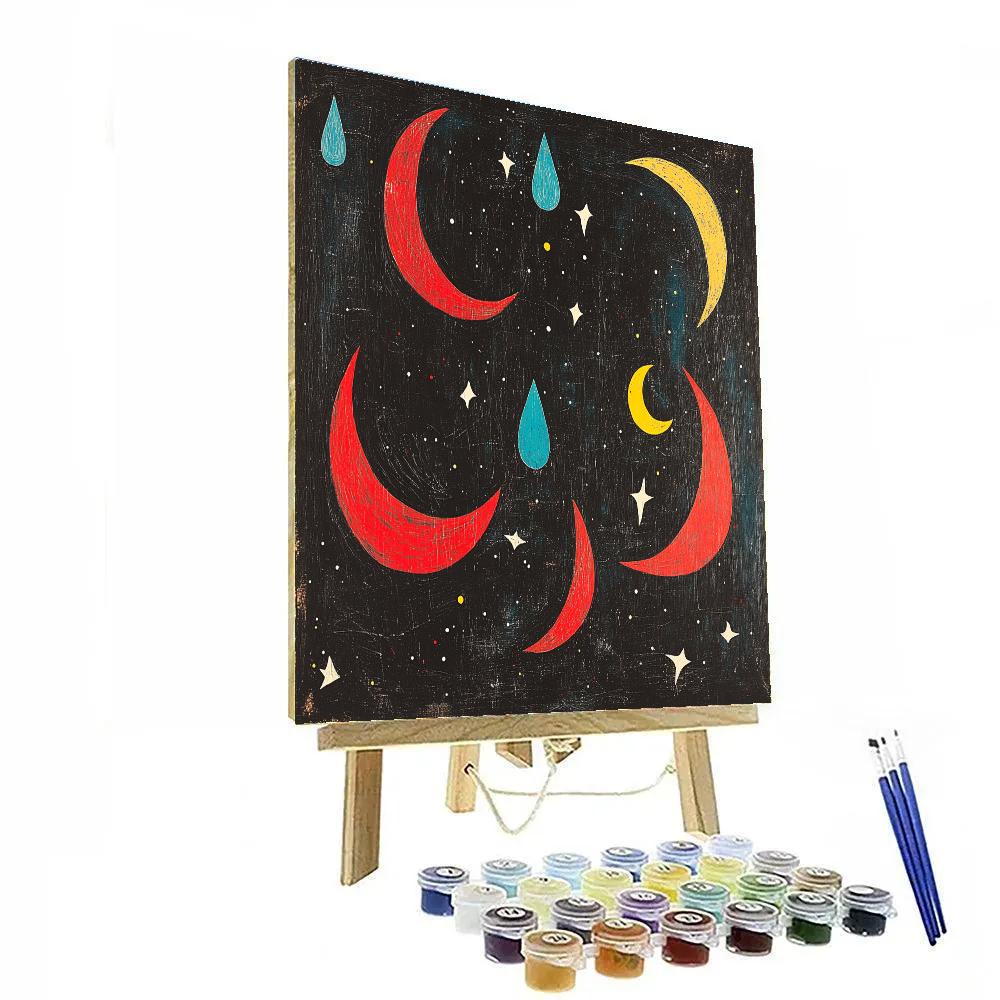 Joan Miró Inspired The Dream Of Silent Constellations Painting by numbers kit
