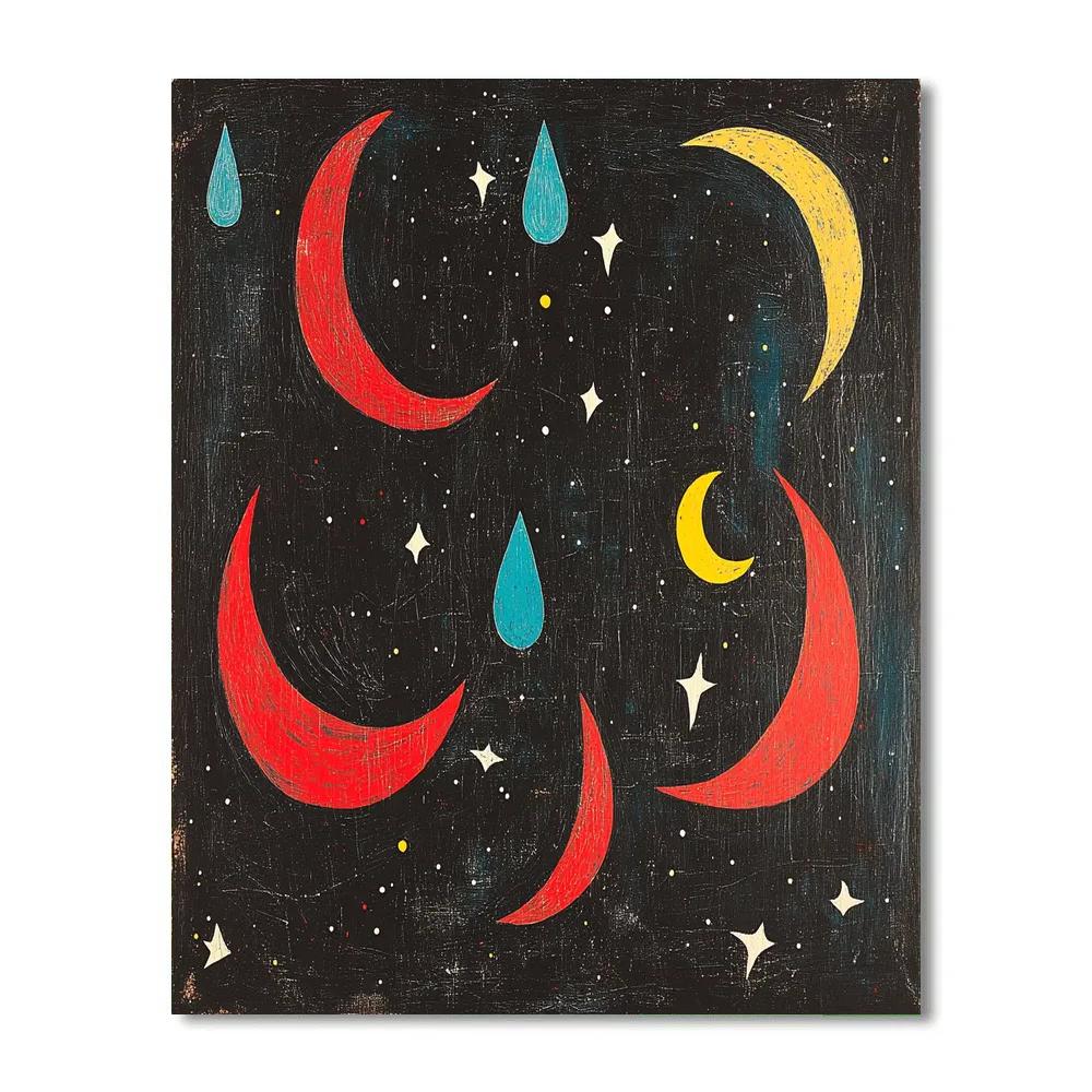Joan Miró Inspired The Dream Of Silent Constellations Painting by numbers kit