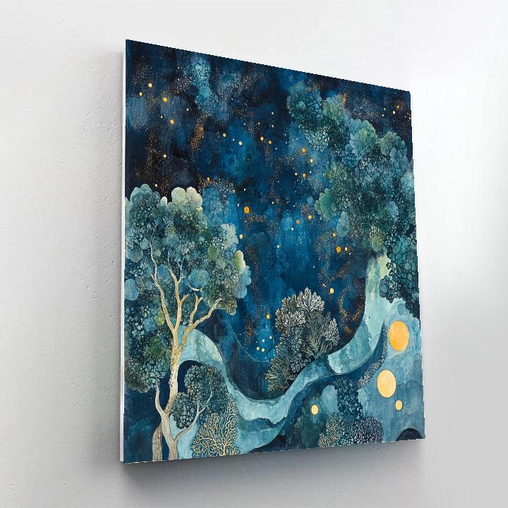 Max Ernst Inspired Nebula Of Whispering Lichen Patterns paint by numbers