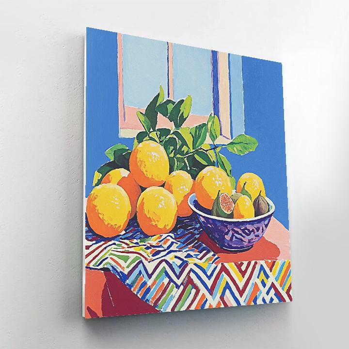 Henri Matisse Inspired Joyful Fruit Still Life painting number kit