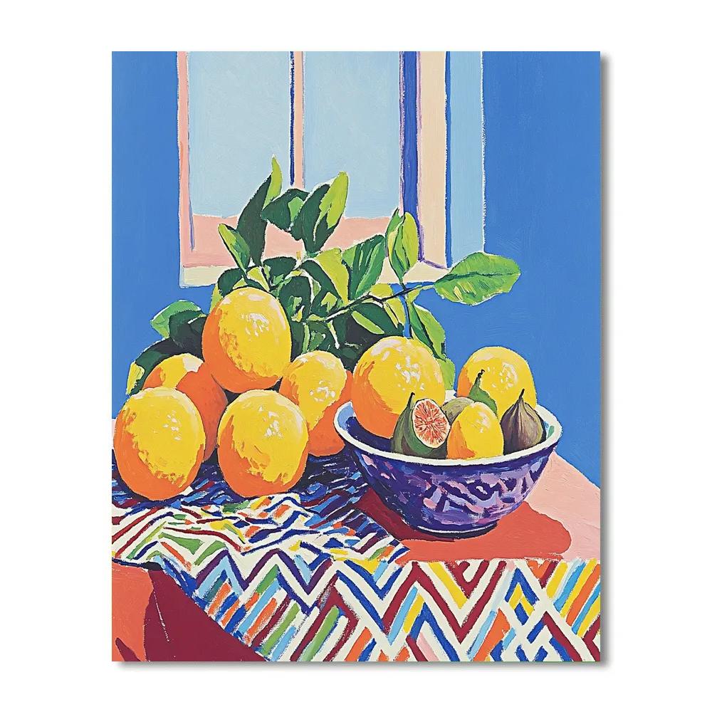 Henri Matisse Inspired Joyful Fruit Still Life painting number kit