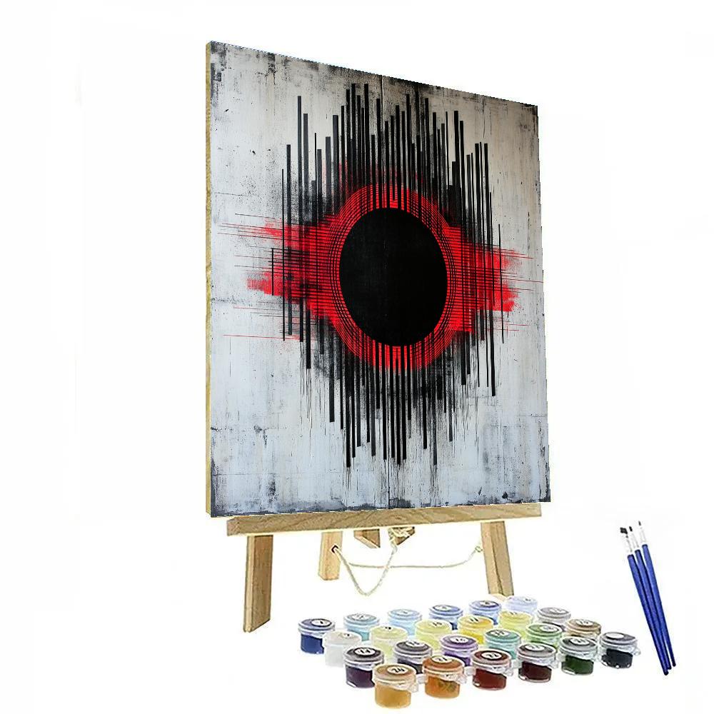 Banksy Inspired Algorithmic Eclipse Protest paint by numbers