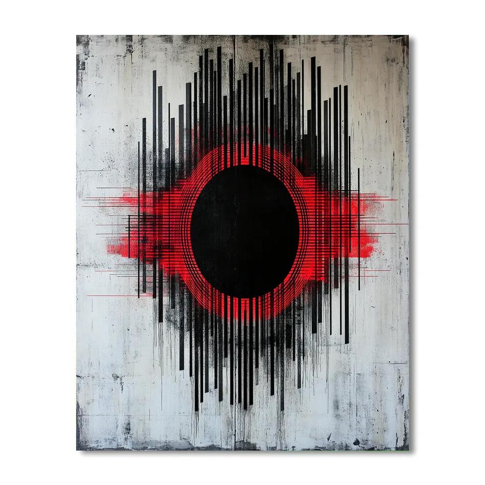 Banksy Inspired Algorithmic Eclipse Protest paint by numbers