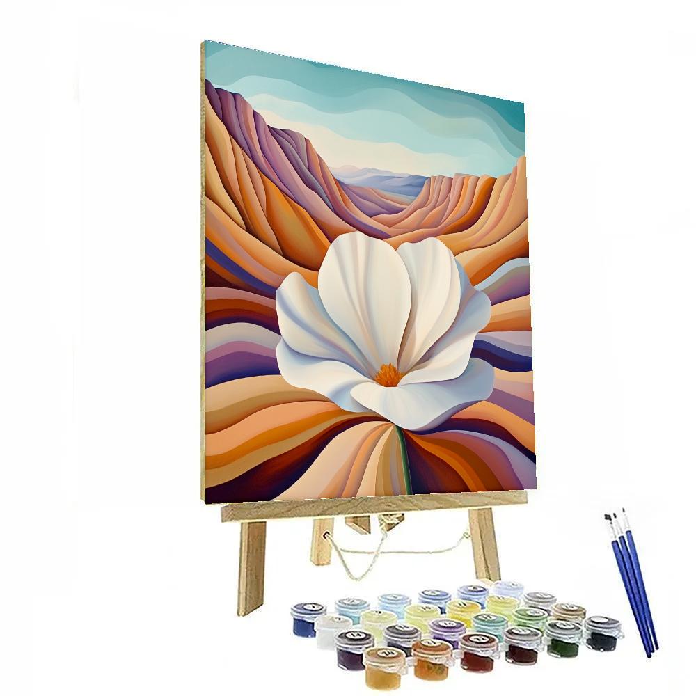 Georgia OKeeffe Inspired Desert Canyon Bloom Numbered painting kits