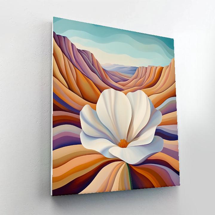 Georgia OKeeffe Inspired Desert Canyon Bloom Numbered painting kits