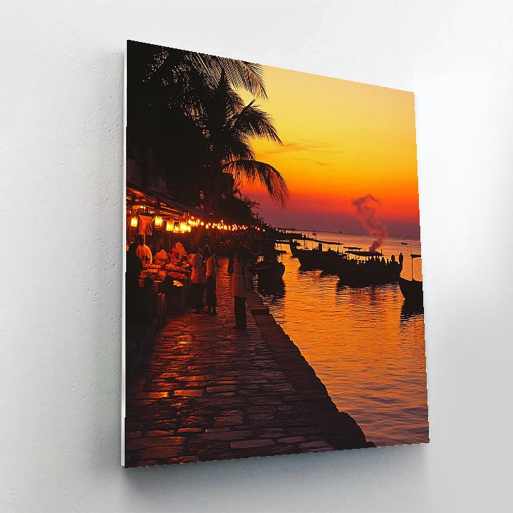 Stone Town Forodhani Gardens Waterfront In Zanzibar City Tanzania paint by numbers