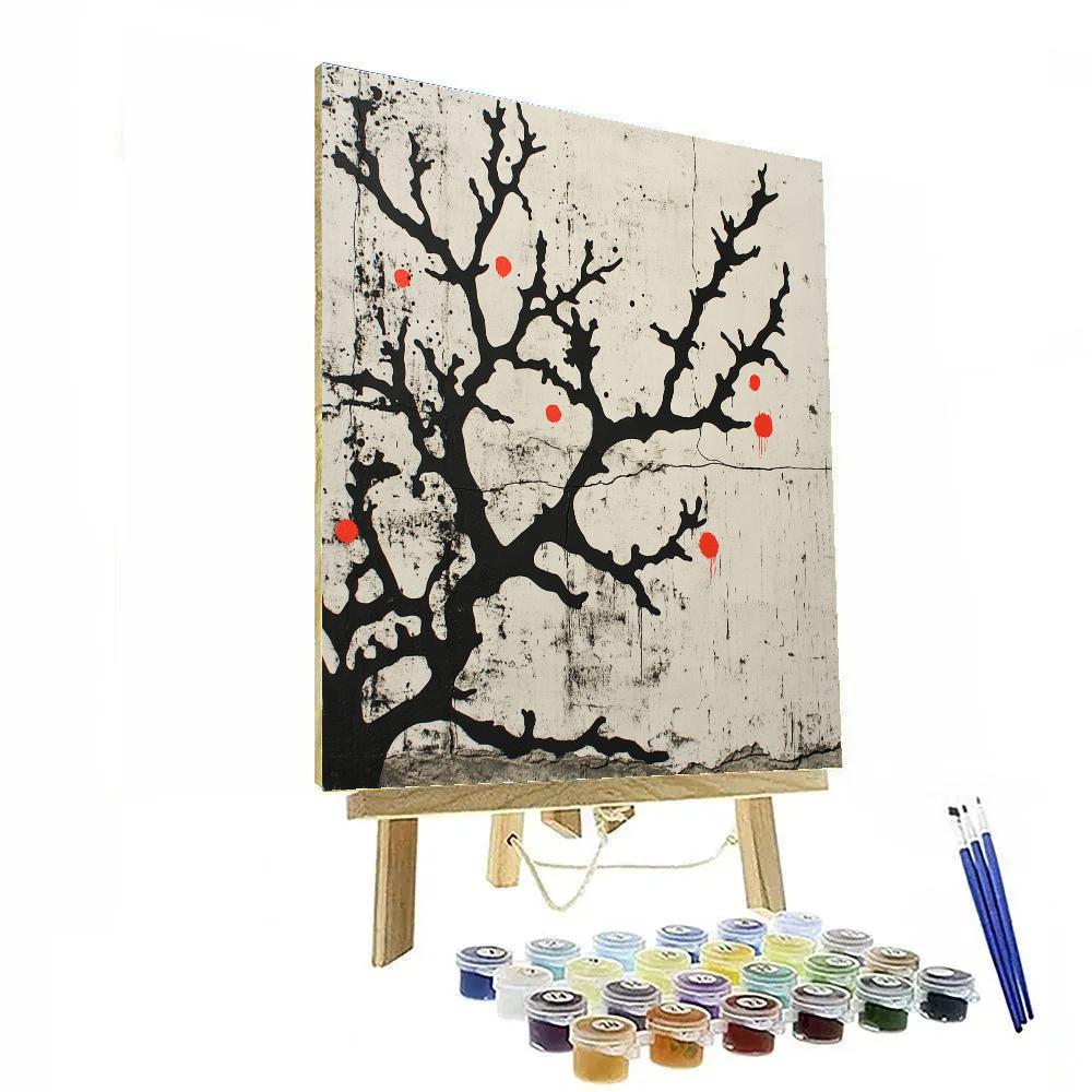 Banksy Inspired Silent Reef Rebellion Nebula Numbered painting kits