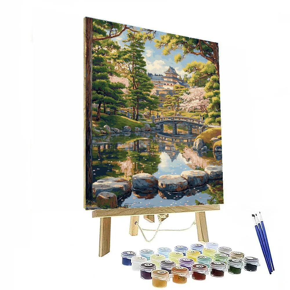 Fushimi Inari Is Excluded Replace With Arashiyama Is Religious Too So Use Nijo Castle Gardens In Kyoto Japan paint by number