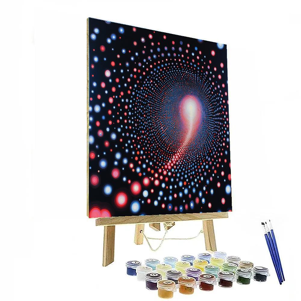 Yayoi Kusama Inspired Infinite Nebula Dot Drift painting number kit