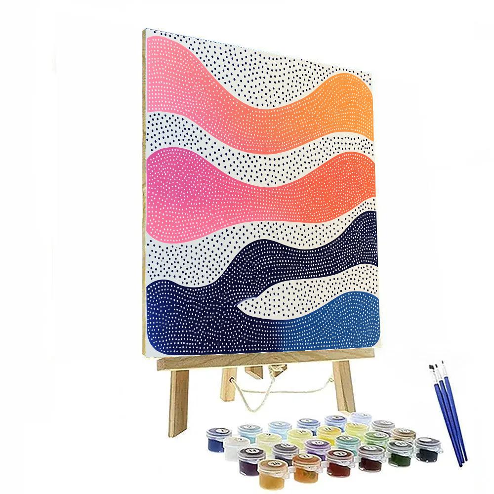 Yayoi Kusama Inspired Quantum Foam Infinity Field Paint by numbers kits