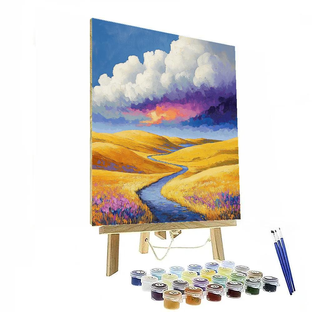 Frederick Varley Inspired Stormbreak Over Ochre Highlands Numbered painting kits