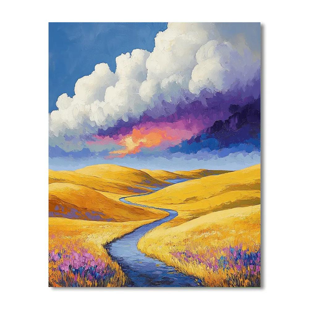 Frederick Varley Inspired Stormbreak Over Ochre Highlands Numbered painting kits