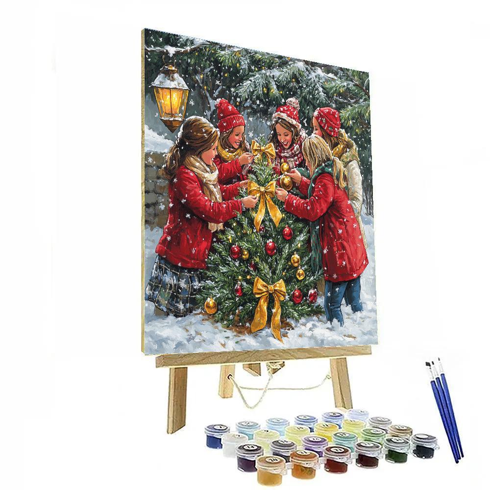 Ornament Swap At The Tree Farm paint by color