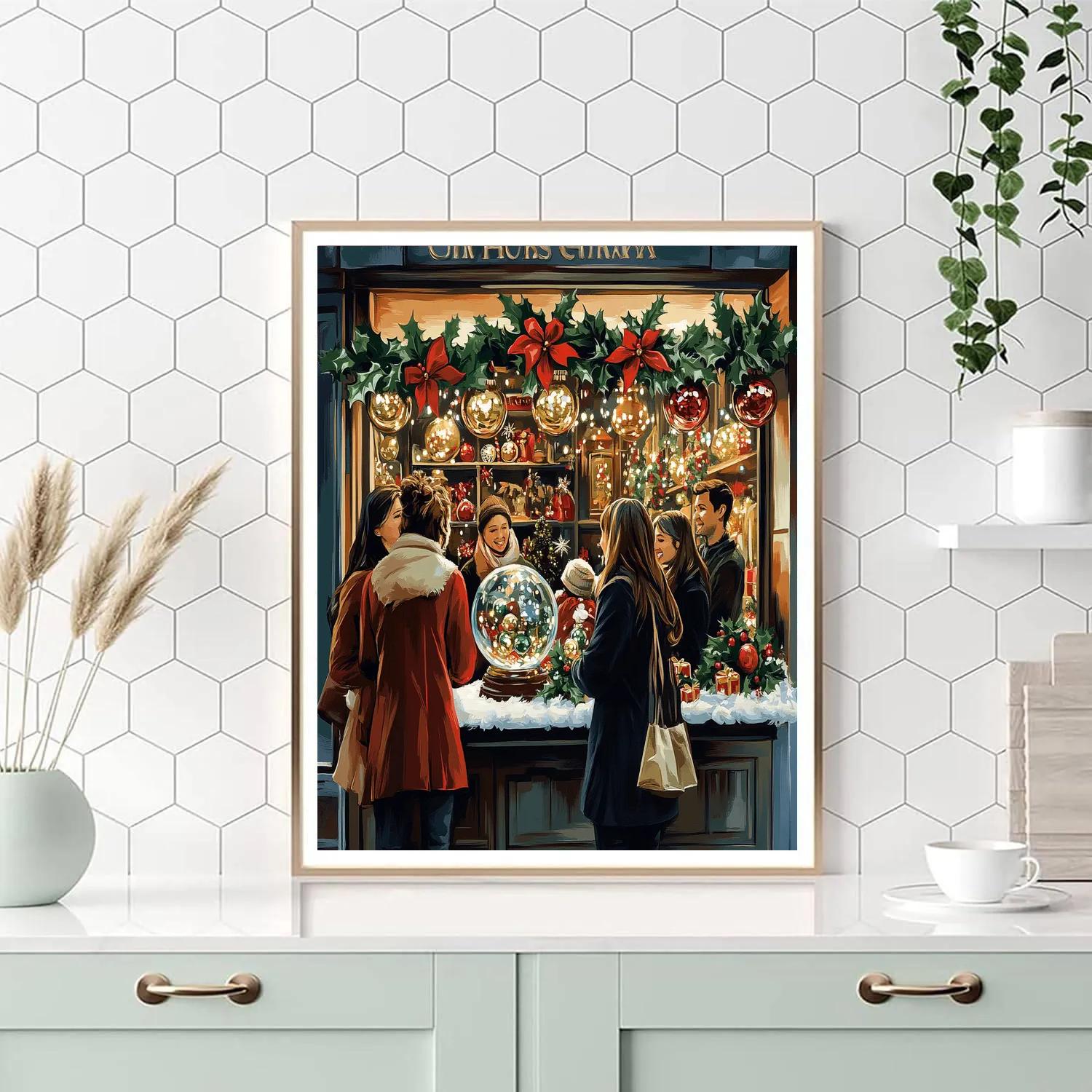 Snowglobe Shop Reunion Numbered painting kits