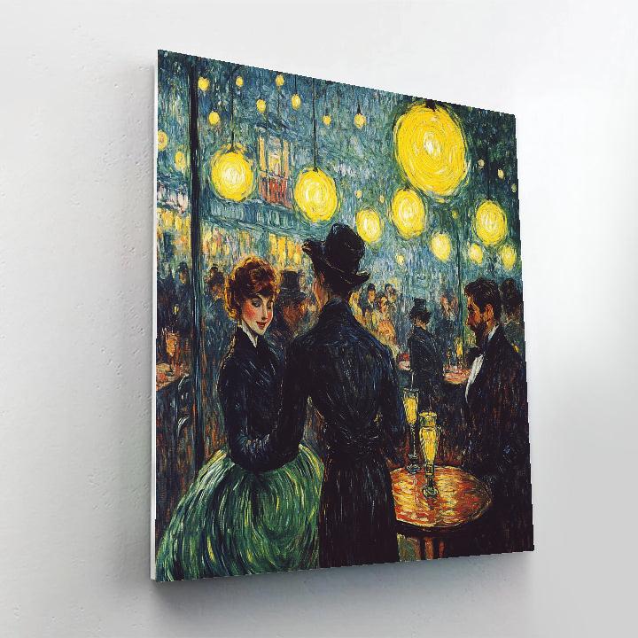 Henri De Toulouse Lautrec Inspired Night Cafe Dancers DIY paint by numbers