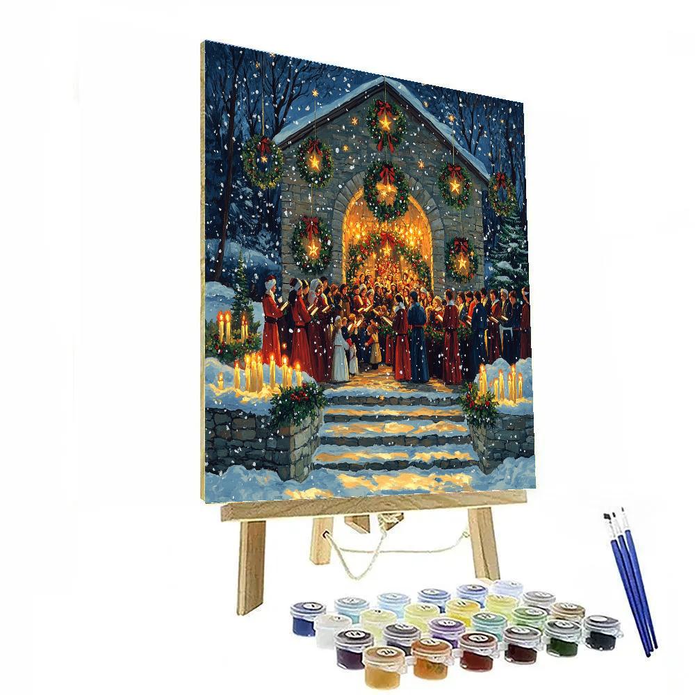 Midnight Mass Doorway Glow Numbered painting kits