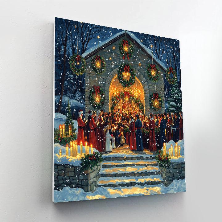 Midnight Mass Doorway Glow Numbered painting kits