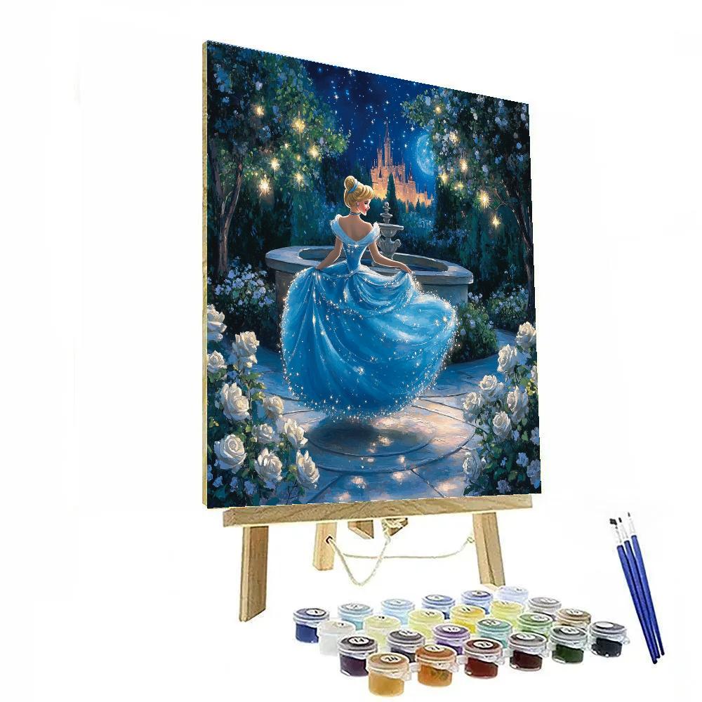 Cinderella Moonlit Garden Dance Disney Inspired Paint by numbers kits