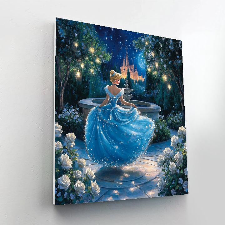 Cinderella Moonlit Garden Dance Disney Inspired Paint by numbers kits