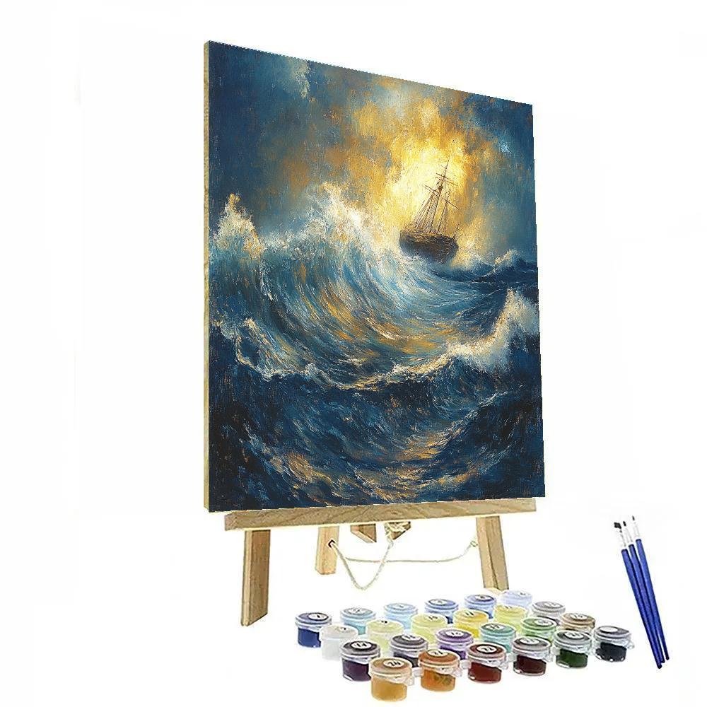 JMW Turner Inspired Tempest At Sea Paint by numbers kits