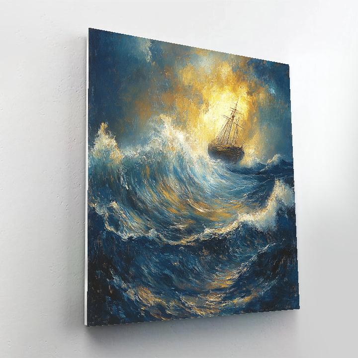 JMW Turner Inspired Tempest At Sea Paint by numbers kits