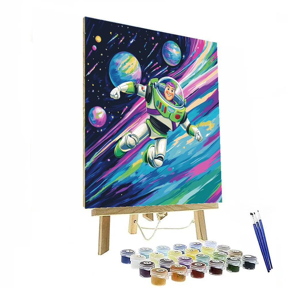 Buzz Lightyear Comet Trail Chase Disney Inspired DIY paint by numbers