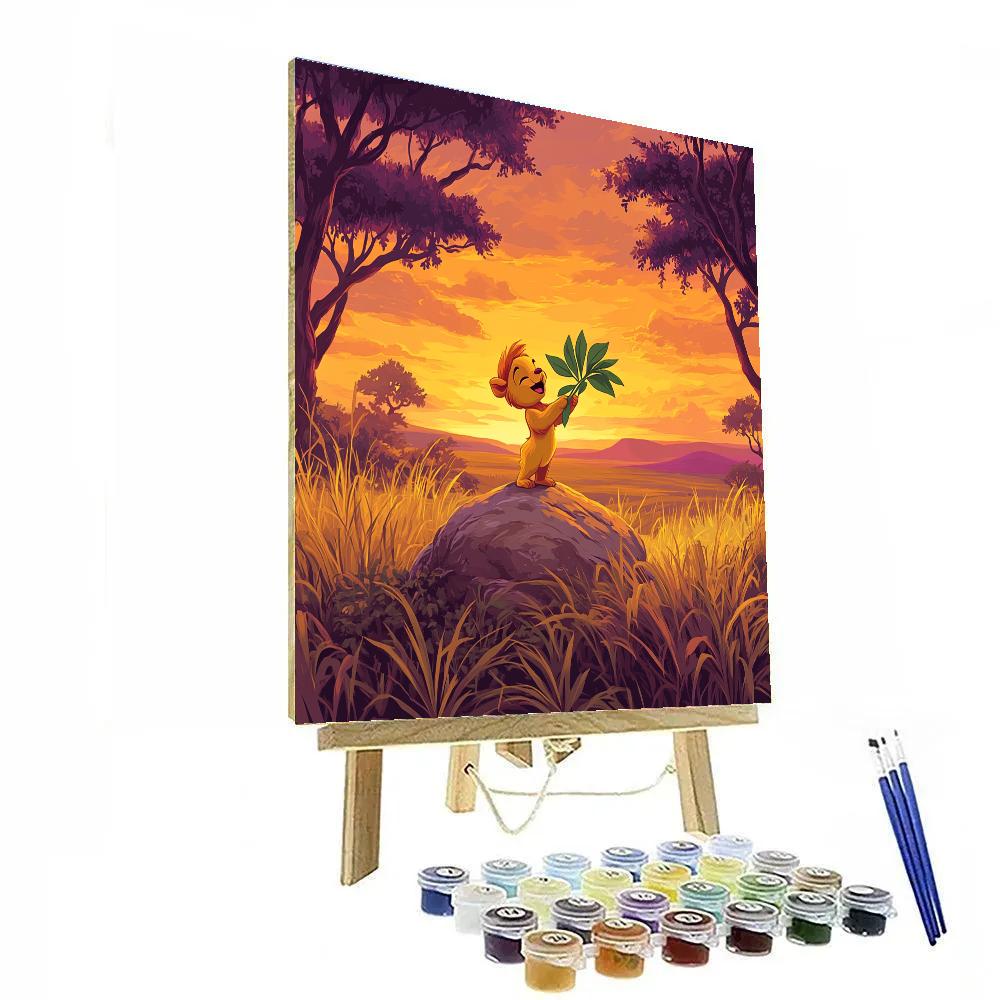 Timon Savannah Sunset Jam Disney Inspired Paint by numbers kits
