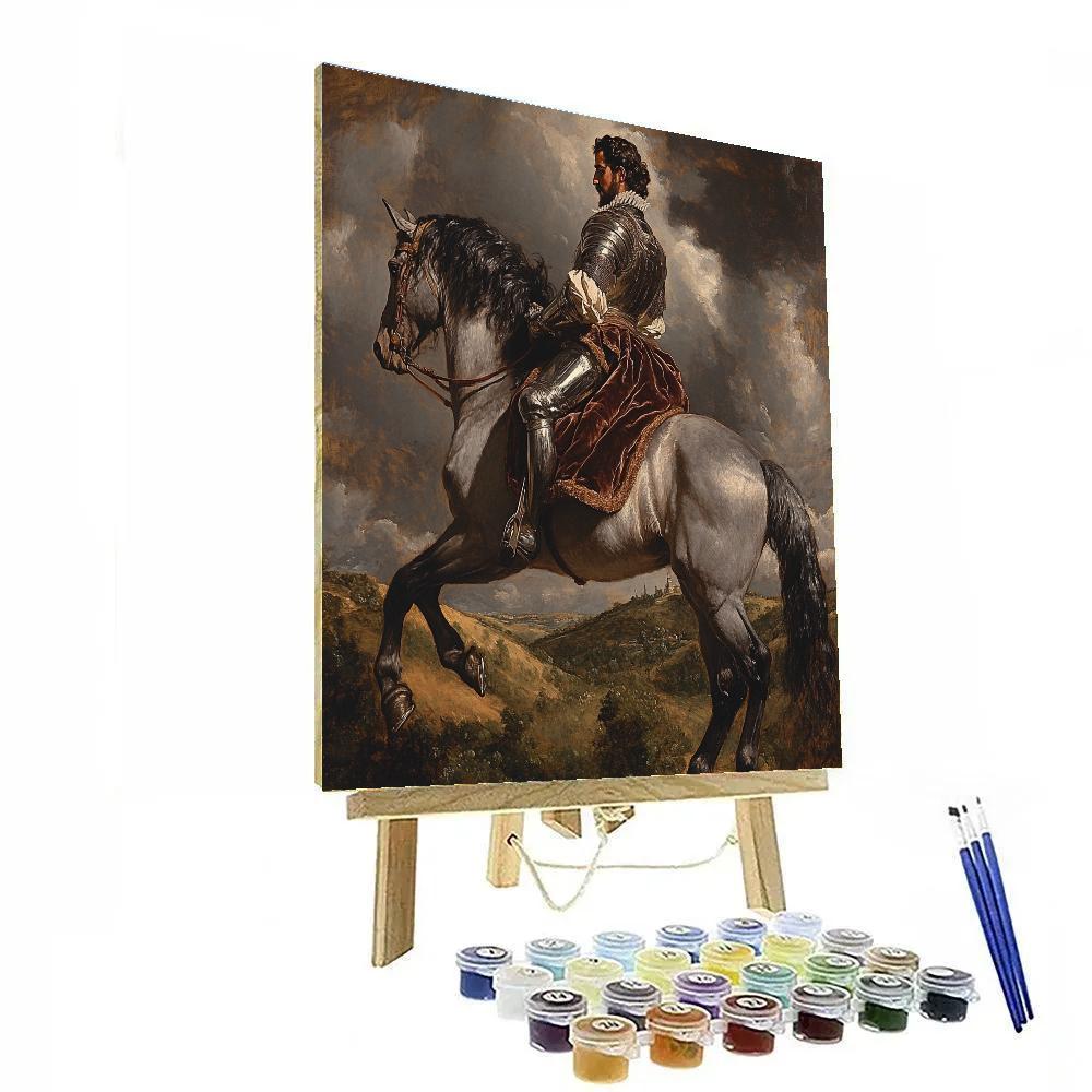 Diego Velazquez Inspired Regal Equestrian Portrait Paint by numbers kits