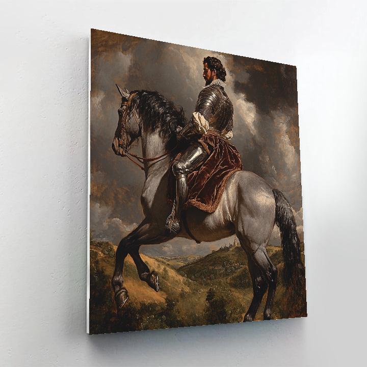 Diego Velazquez Inspired Regal Equestrian Portrait Paint by numbers kits