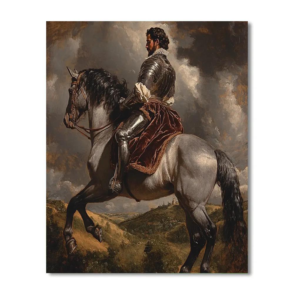 Diego Velazquez Inspired Regal Equestrian Portrait Paint by numbers kits