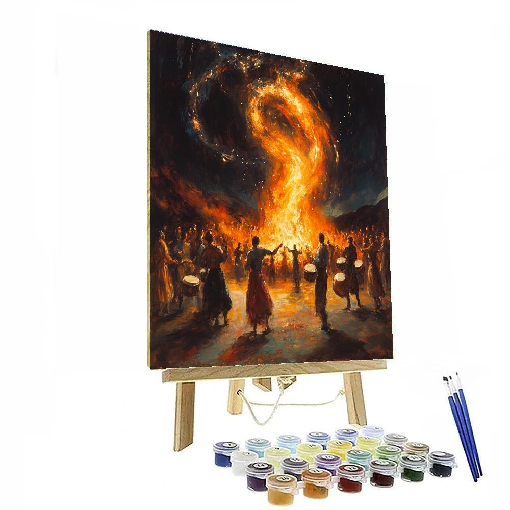 Francisco Goya Inspired Festival Bonfire Night DIY paint by numbers