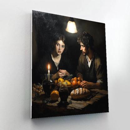Caravaggio Inspired Supper In A Tavern DIY paint by numbers