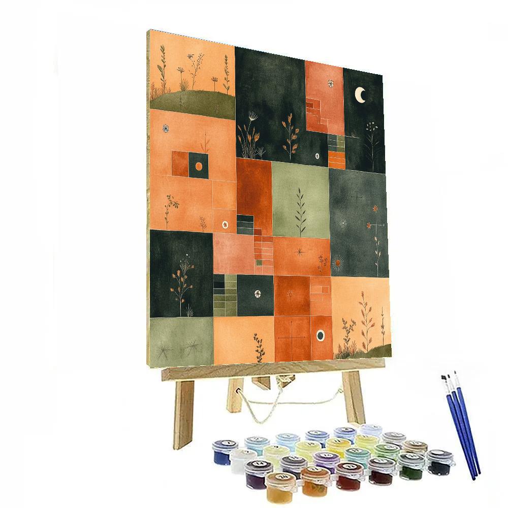 Paul Klee Inspired Clockwork Planet Garden Paint by numbers kits