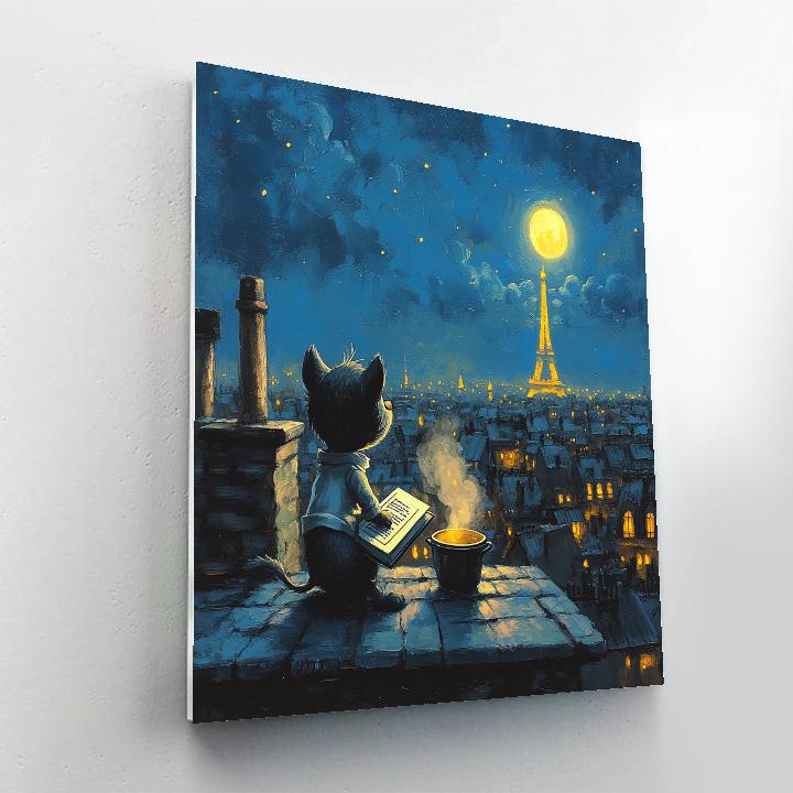 Remy Paris Rooftop Recipe Dream Disney Inspired paint by number